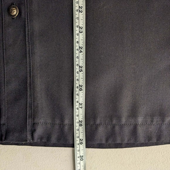 Megan Moore Vintage Embroidered Velvet Trim Black Shirt Women's Size 18W - Picture 7 of 7